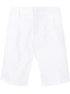 Dondup Tailored Chino Shorts In White