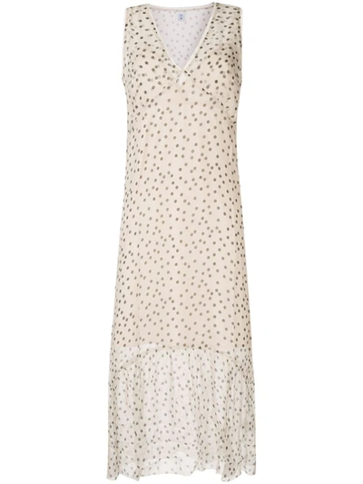 Sir Isabella Polka Dot Slip Dress In Neutrals