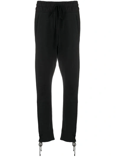 Ann Demeulemeester Drawstring Trousers In Black
