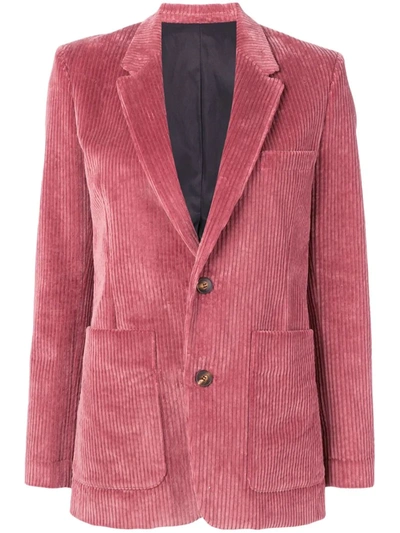 Ami Alexandre Mattiussi Lined Two Buttons Jacket In Pink