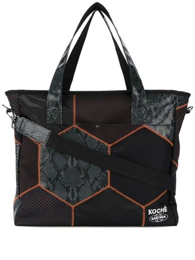 Koché Koche X Eastpack Shop'r Tote Bag In Black