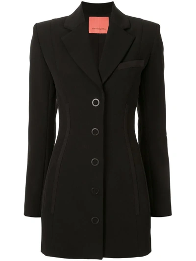 Manning Cartell Fitted Band-detail Blazer In Black