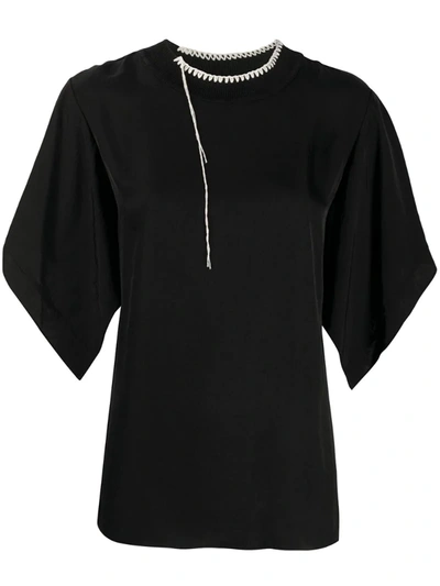 Joseph Baila Contrast-stitching Blouse In Black