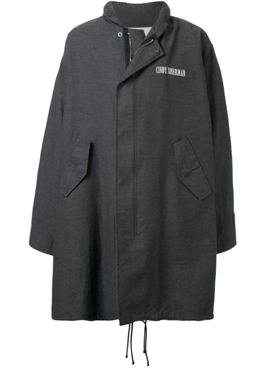 Undercover X Cindy Sherman Oversized Coat In Grey