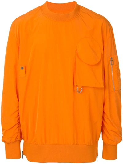 Wooyoungmi Pull Over Bomber Jumper In Orange