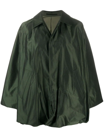 Comme Des Garçons Oversized Single Breasted Jacket In Green