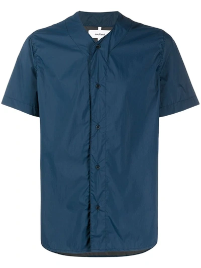 Soulland Isak Plain Shirt In Blue
