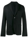 Harris Wharf London Patch-pocket Single Breasted Blazer In Black