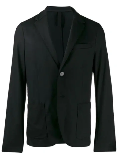 Harris Wharf London Patch-pocket Single Breasted Blazer In Black