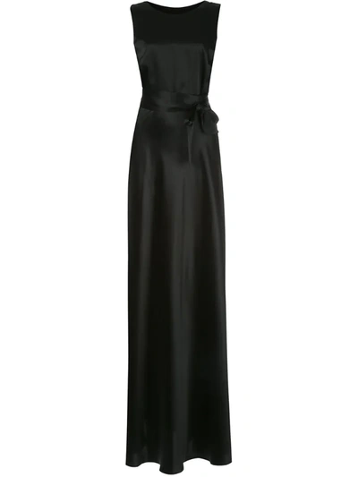 Voz Backless Full-length Dress In Black