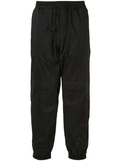 Juunj Textured Multi-pocket Track Trousers In Black