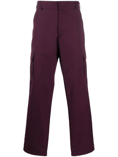 Gr10k Klopman Cargo Trousers In Purple