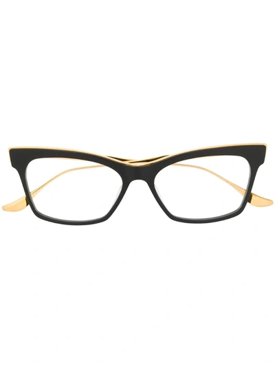Dita Eyewear Cat-eye Glass Frames In Black