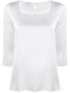 Snobby Sheep 3/4 Sleeves Blouse In White