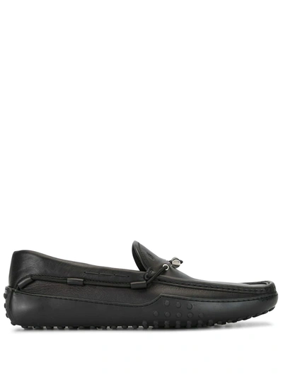 Tod's Blue Leather Loafers