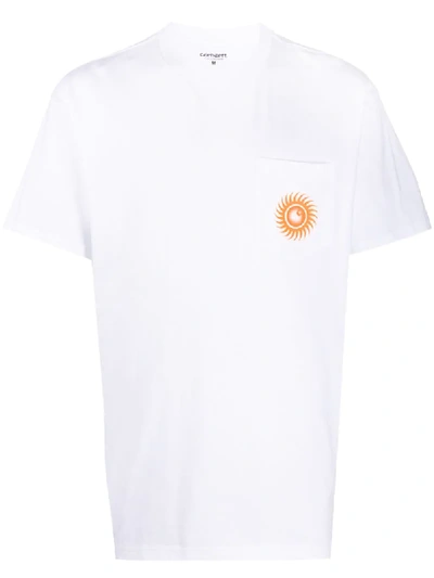 Carhartt Local Sound Crew Neck T-shirt In White