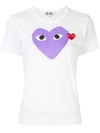 Comme Des Garçons Play Logo-patch Printed T-shirt In White