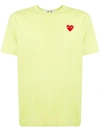 Comme Des Garçons Play Logo Embroidered Crewneck T-shirt In Green