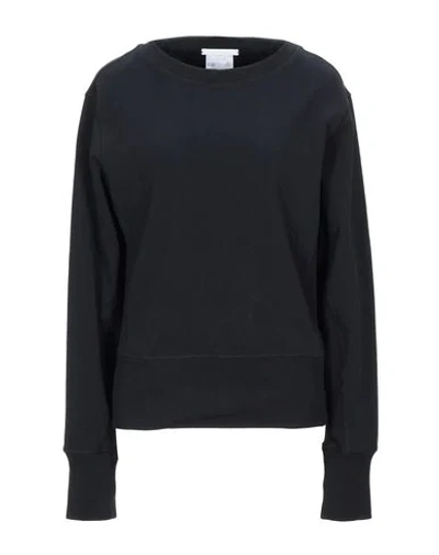 Helmut Lang Femme French Cotton-terry Sweatshirt In Black