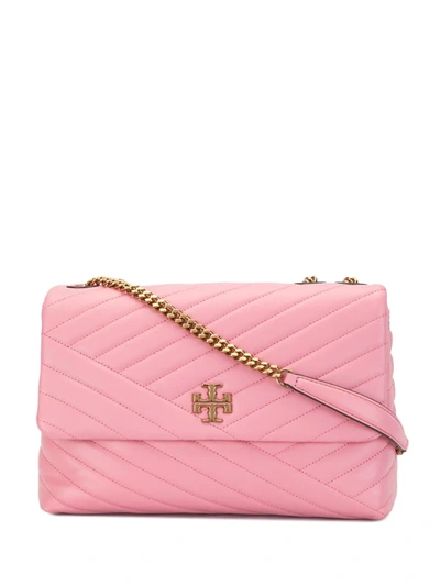 Tory Burch Kira Chevron-quilted Shoulder Bag In Pink