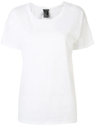 Ann Demeulemeester Tempest Print T-shirt In White