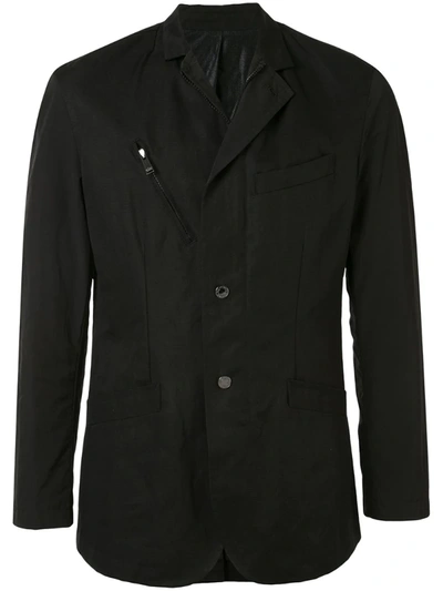 Kent & Curwen Zip-pocket Shirt Jacket In Black