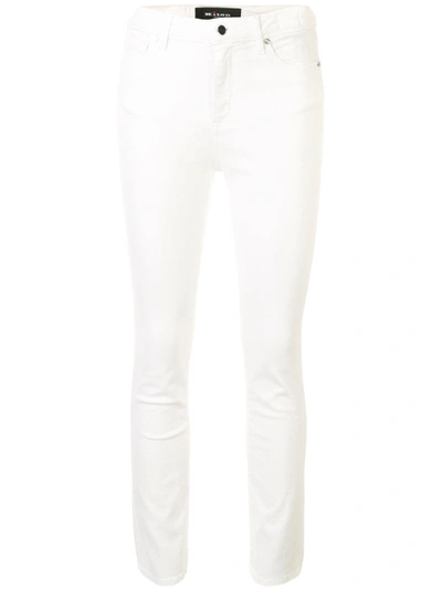 Kiton Schmale Jeans Mit Halbhohem Bund In White