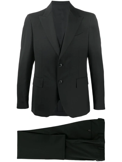 Gabriele Pasini Plain Single Breasted Suit In Black