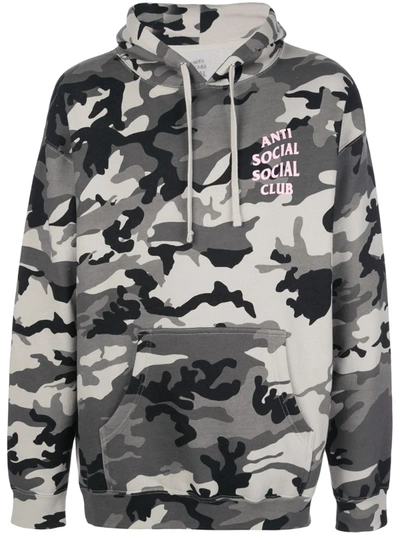 Anti Social Social Club Melrose Camo 连帽衫 In Grey