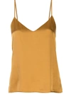 L Agence Jane Silk Cami Tank In Caramel