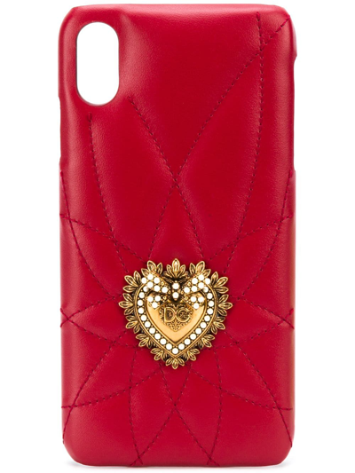 Dolce & Gabbana Dg Amore Iphone Xs Case In Red
