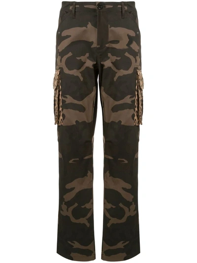 Ports V Camouflage Cargo Trousers In Green