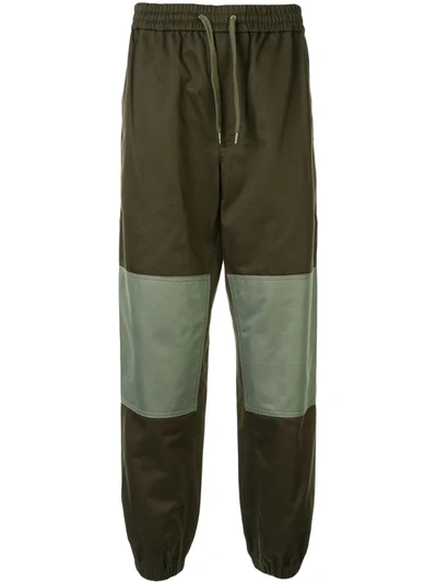 Ports V Two-tone Track Pants In Green