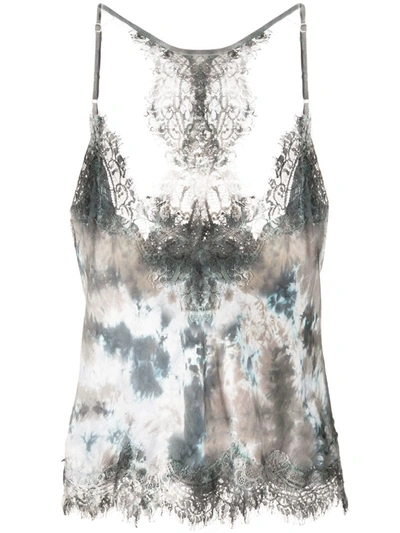 Gold Hawk Abstract Print Camisole In Grey