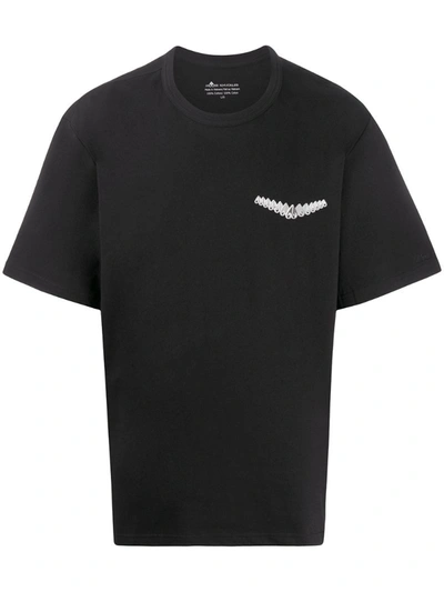 Moose Knuckles Logo Print T-shirt In Black