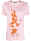 Paul Smith Bunny Print T-shirt In Pink