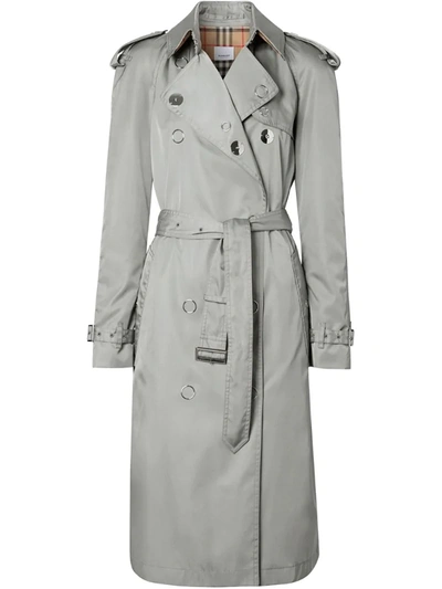 Burberry Econyl® Trench Coat In Grey