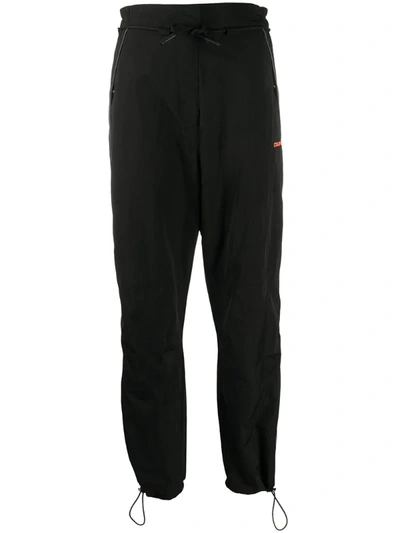 Marcelo Burlon County Of Milan Side Stripe Drawstring Track Pants In Black