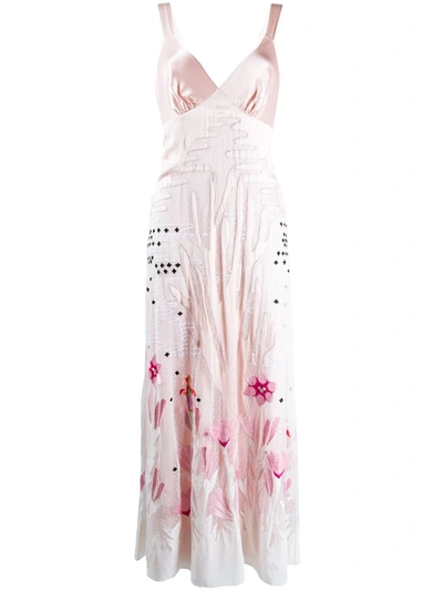 Temperley London Florette Embroidered Dress In Pink