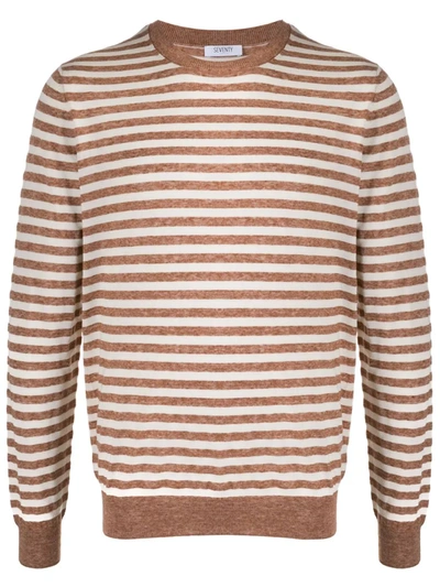 Seventy Horizontal Striped Jumper In Neutrals