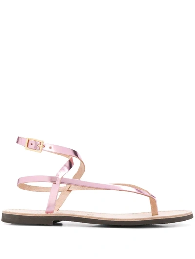 P.a.r.o.s.h Ecly Strappy Sandals In Pink