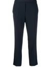 Theory Trousers With Contrasting Profiles In Blue