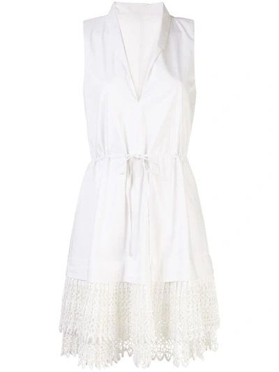 Alexis Clauden Mini Dress In White