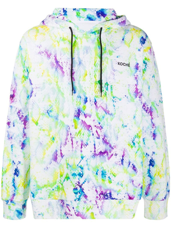 tie dye drawstring hoodie