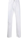 Versace Mid-rise Slim-fit Jeans In White