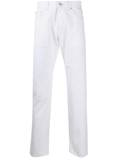 Versace Mid-rise Slim-fit Jeans In White