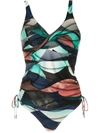 Lygia & Nanny Bruma Printed Tankini Set In Blue