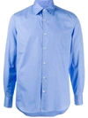 Aspesi Camisa Cotton Shirt In Azzurro