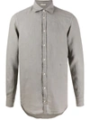 Massimo Alba Camisa Linen Shirt In Grey