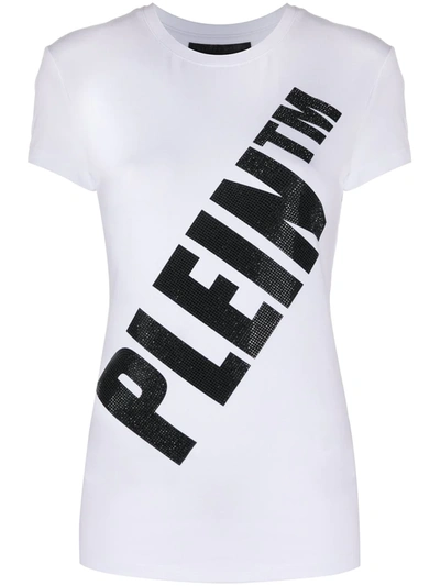 Philipp Plein Logo Print T-shirt In White